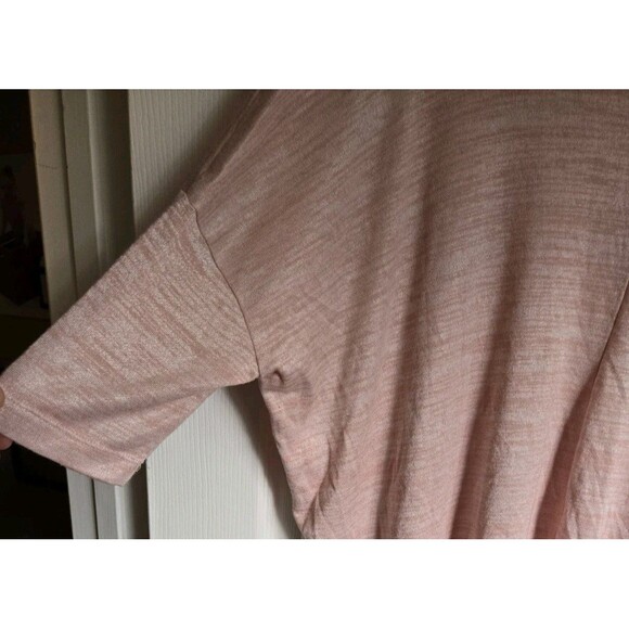 Ann Taylor Factory Top Size L /XL Blush Pink Sweater Blouse Dolman Short Sleeve - Picture 5 of 10